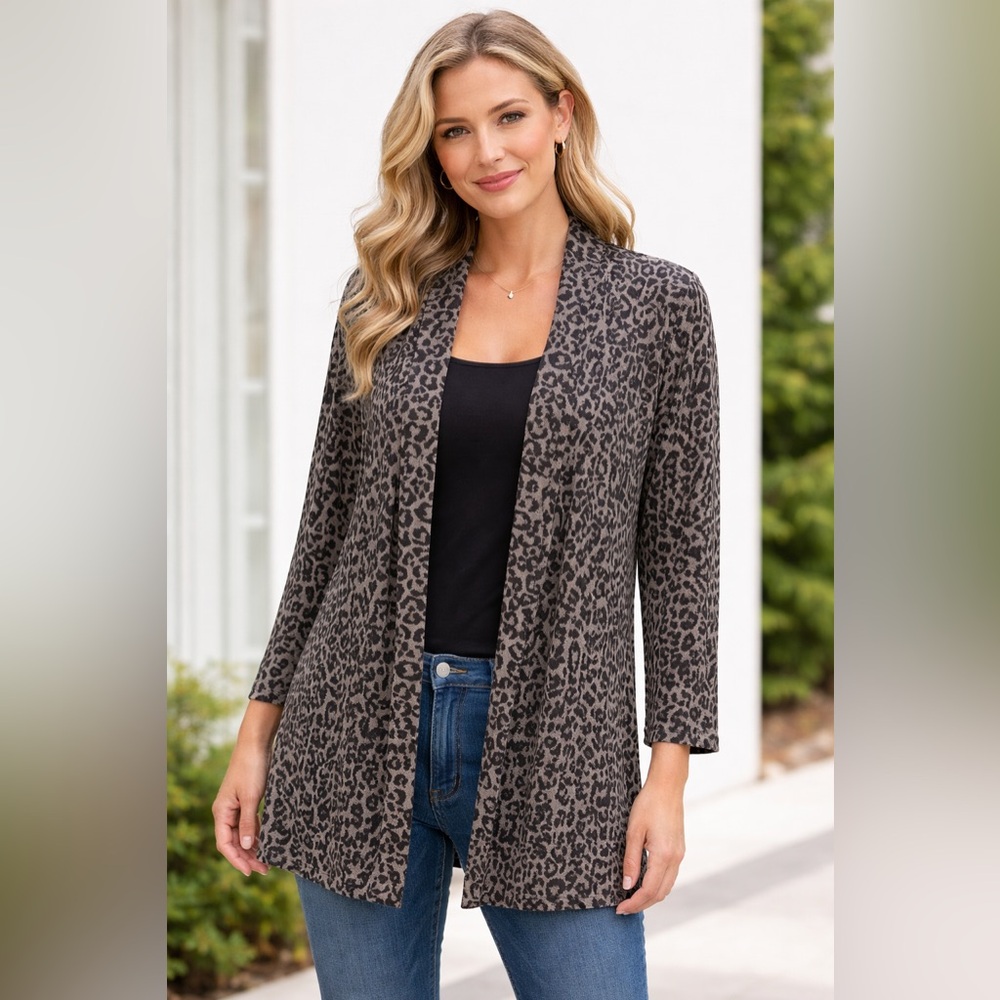 NWT Torrid Leopard Print Open Front Cardigan Size 2